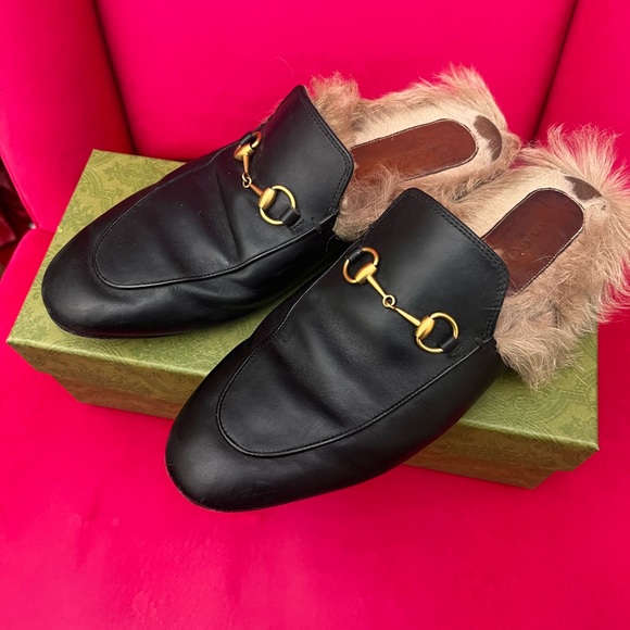 Shoes Gucci Loafer Slides With Fur Inside Poshmark